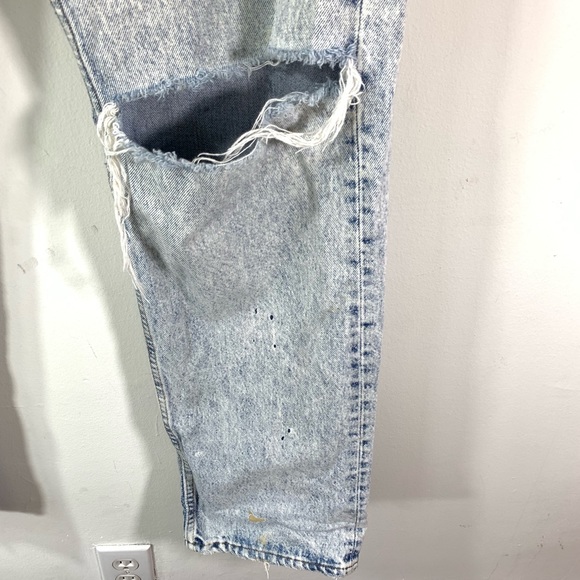 Levi's 505 Jeans Vtg 80s Straight Leg Acid Wash - Picture 8 of 8